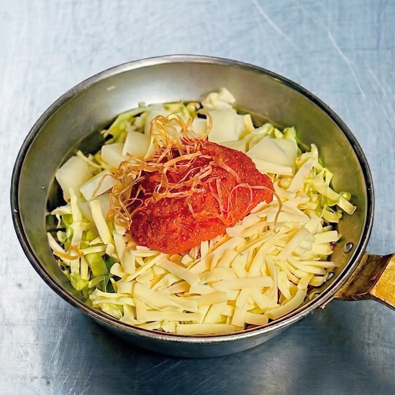 明太もちチーズもんじゃ